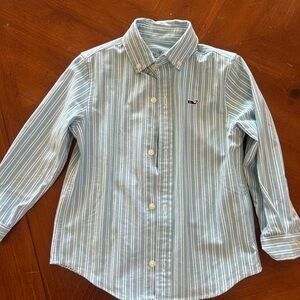 Vineyard Vines Kids Striped Blue Shirt